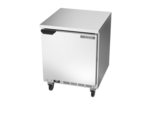 Beverage Air WTR27AHC-FLT 27'' 1 Door Counter Height Worktop Refrigerator with Side / Rear Breathing Compressor - 6.13 cu. ft.