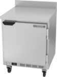Beverage Air WTR27HC 27'' 1 Door Counter Height Worktop Refrigerator with Side / Rear Breathing Compressor - 5.25 cu. ft.