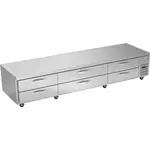 Beverage Air WTRCS112HC 112" 6 Drawer Refrigerated Chef Base with Marine Edge Top - 115 Volts