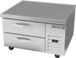 Beverage Air WTRCS36HC 36" 2 Drawer Refrigerated Chef Base with Marine Edge Top - 115 Volts