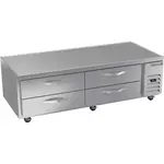 Beverage Air WTRCS72HC 72" 4 Drawer Refrigerated Chef Base with Marine Edge Top - 115 Volts