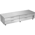 Beverage Air WTRCS96HC 96" 4 Drawer Refrigerated Chef Base with Marine Edge Top - 115 Volts