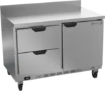 Beverage Air WTRD48AHC-2 48'' 1 Door 2 Drawer Counter Height Worktop Refrigerator with Side / Rear Breathing Compressor - 13.9 cu. ft.