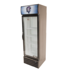 Bison Refrigeration BGM-8 21.2'' Black 1 Section Swing Refrigerated Glass Door Merchandiser