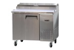 Bison Refrigeration BPT-44 44'' 1 Door Counter Height Refrigerated Pizza Prep Table