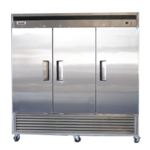 Bison Refrigeration BRF-71 82'' 71.0 cu. ft. Bottom Mounted 3 Section Solid Door Reach-In Freezer