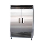Bison Refrigeration BRR-46 54.5'' 46 cu. ft. Bottom Mounted 2 Section Solid Door Reach-In Refrigerator