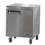 Bison Refrigeration BUF-27 27.5'' 1 Section Undercounter Freezer with 1 Right Hinged Solid Door and Side / Rear Breathing Compressor