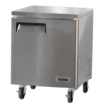 Bison Refrigeration BUR-27 27.5'' 1 Section Undercounter Refrigerator with 1 Right Hinged Solid Door and Side / Rear Breathing Compressor