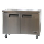 Bison Refrigeration BUR-48 48.13'' 2 Section Undercounter Refrigerator with 2 Left/Right Hinged Solid Doors and Side / Rear Breathing Compressor
