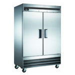 Bison Refrigeration XRF-46 54.00'' Bottom Mounted 2 Section Door Reach-In Freezer