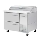 Blue Air BAPP44-D2-HC 44.38'' 2 Drawer Counter Height Refrigerated Pizza Prep Table