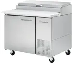 Blue Air BAPP44-HC 44.38'' 3 Door Counter Height Refrigerated Pizza Prep Table