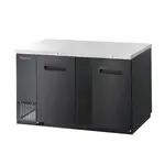 Blue Air BBB69-3B-HC Black 2 Solid Door Refrigerated Back Bar Storage Cabinet, 115 Volts