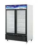 Blue Air BKGF49-HC 54.38'' 49.0 cu. ft. 2 Section White Glass Door Merchandiser Freezer