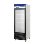 Blue Air BKGM12-HC 24.25'' Black 1 Section Sliding Refrigerated Glass Door Merchandiser