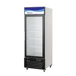 Blue Air BKGM23-HC 27'' Black 1 Section Sliding Refrigerated Glass Door Merchandiser