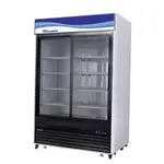 Blue Air BKGM48SL-HC 54.38'' Black 1 Section Sliding Refrigerated Glass Door Merchandiser