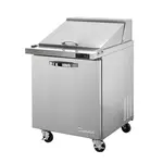Blue Air BLMT28-HC 27.5'' 1 Door Counter Height Mega Top Refrigerated Sandwich / Salad Prep Table