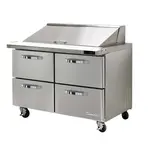 Blue Air BLMT48-D4-HC 48.38'' 4 Drawer Counter Height Mega Top Refrigerated Sandwich / Salad Prep Table