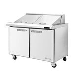 Blue Air BLMT60-HC 60.38'' 2 Door Counter Height Mega Top Refrigerated Sandwich / Salad Prep Table