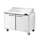Blue Air BLPT48-HC 48.38'' 2 Door Counter Height Refrigerated Sandwich / Salad Prep Table with Standard Top
