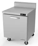 Blue Air BLUF28-WT-HC 28'' 1 Door Counter Height Worktop Freezer with Side / Rear Breathing Compressor - 7.0 cu. ft.