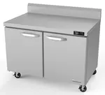 Blue Air BLUF60-WT-HC 60'' 2 Door Counter Height Worktop Freezer with Side / Rear Breathing Compressor - 16.5 cu. ft.