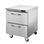 Blue Air BLUR28-D2-HC 27.5'' 1 Section Undercounter Refrigerator with 2 Drawers and Side / Rear Breathing Compressor