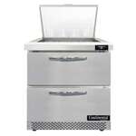Continental Refrigerator D32N12M-FB-D Designer Line Mighty Top Sandwich Unit