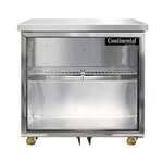 Continental Refrigerator SW32NGD-U Undercounter Display Refrigerator