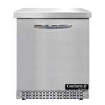 Continental Refrigerator SWF27N-FB Work Top Freezer