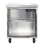 Continental Refrigerator SWF27NGD Work Top Display Freezer