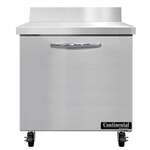 Continental Refrigerator SWF32NBS Work Top Freezer