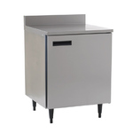 Delfield 402P 27.25'' 1 Door Counter Height Worktop Refrigerator with Side / Rear Breathing Compressor - 5.7 cu. ft.