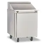 Delfield 4427NP-12M 27.13'' 1 Door Counter Height Mega Top Refrigerated Sandwich / Salad Prep Table