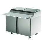 Delfield D4472RP Raised Rail Sandwich/Salad Top Refrigerator  two-section