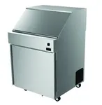 Delfield F18MC32-FSP 32.37'' 1 Door Counter Height Mega Top Refrigerated Sandwich / Salad Prep Table