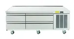 Delfield F2962CP 62.25" 2 Drawer Refrigerated Chef Base with Marine Edge Top - 115 Volts