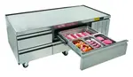 Delfield F2962CP 62.25" 2 Drawer Refrigerated Chef Base with Marine Edge Top - 115 Volts