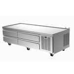Delfield F2975CP 75.25" 4 Drawer Refrigerated Chef Base with Marine Edge Top - 115 Volts