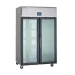 Delfield GAR2NP-GH 48'' 40 cu. ft. Top Mounted 2 Section Glass Door Reach-In Refrigerator