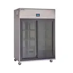Delfield GAR2P-GL 55.22'' 46 cu. ft. Top Mounted 2 Section Glass Door Reach-In Refrigerator