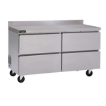 Delfield GUF60BP-D 60'' 4 Drawer Counter Height Worktop Freezer with Front Breathing Compressor - 11.7 cu. ft.
