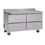 Delfield GUR48BP-D 48'' 4 Drawer Counter Height Worktop Refrigerator with Side / Rear Breathing Compressor - 9.2 cu. ft.