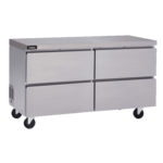 Delfield GUR60P-D 60'' 2 Section Undercounter Refrigerator with 4 Drawers and Side / Rear Breathing Compressor
