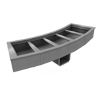 Delfield N8144-BRP Drop-In Curved Mechanically Cooled Cold Pan