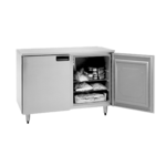 Delfield UC4048P 48'' 2 Section Undercounter Refrigerator with 2 Left/Right Hinged Solid Doors and Side / Rear Breathing Compressor