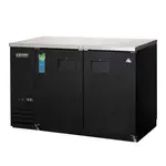 Everest Refrigeration EBB48-24 Black 2 Solid Door Refrigerated Back Bar Storage Cabinet, 115 Volts