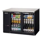 Everest Refrigeration EBB48G-24 Black 2 Glass Door Refrigerated Back Bar Storage Cabinet, 115 Volts